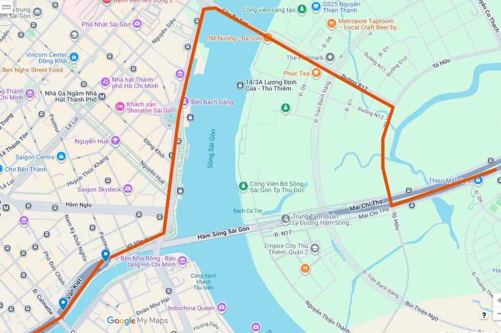 TPHCM cấm xe qua hầm vượt sông Sài Gòn trong 5 giờ - 2 TPHCM cấm xe qua hầm vượt sông Sài Gòn trong 5 giờ - 2