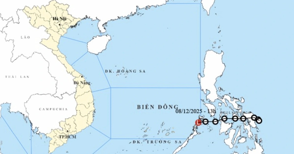 Áp thấp nhiệt đới suy yếu, không còn khả năng gây gió mạnh ở Biển Đông