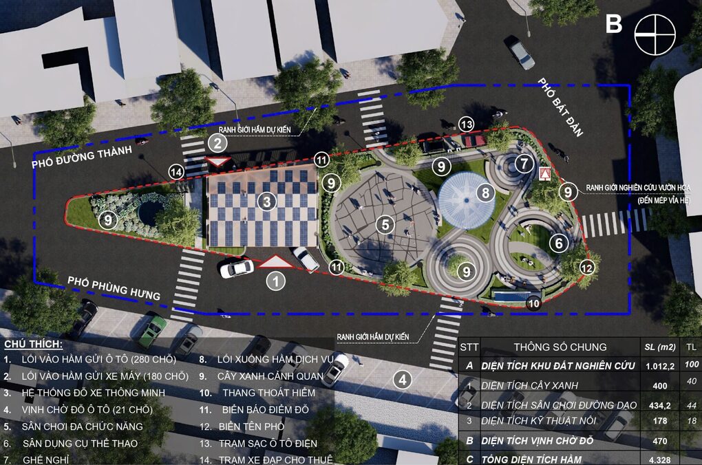 Hà Nội phê duyệt quy hoạch bãi đỗ xe ngầm đầu tiên ở phố cổ - 2