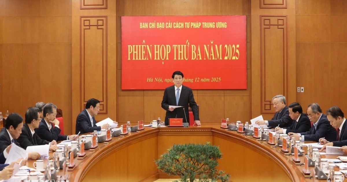 Chủ tịch nước chủ trì phiên họp thứ ba Ban Chỉ đạo cải cách Tư pháp Trung ương