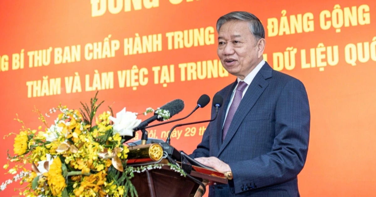 Tổng Bí thư: Dữ liệu gắn liền chủ quyền quốc gia, không được phép có sơ hở