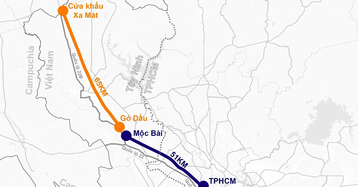 Tây Ninh xây dựng cao tốc Gò Dầu – Xa Mát gần 10.300 tỷ đồng