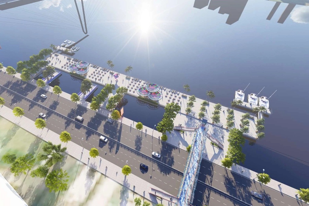 Phối cảnh 2 cầu bộ hành vượt đường Tôn Đức Thắng ở TPHCM - 6 Phối cảnh 2 cầu bộ hành vượt đường Tôn Đức Thắng ở TPHCM - 6