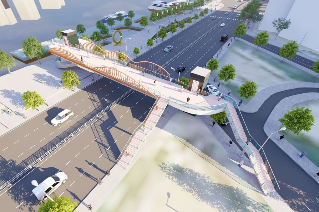 Phối cảnh 2 cầu bộ hành vượt đường Tôn Đức Thắng ở TPHCM - 2 Phối cảnh 2 cầu bộ hành vượt đường Tôn Đức Thắng ở TPHCM - 2