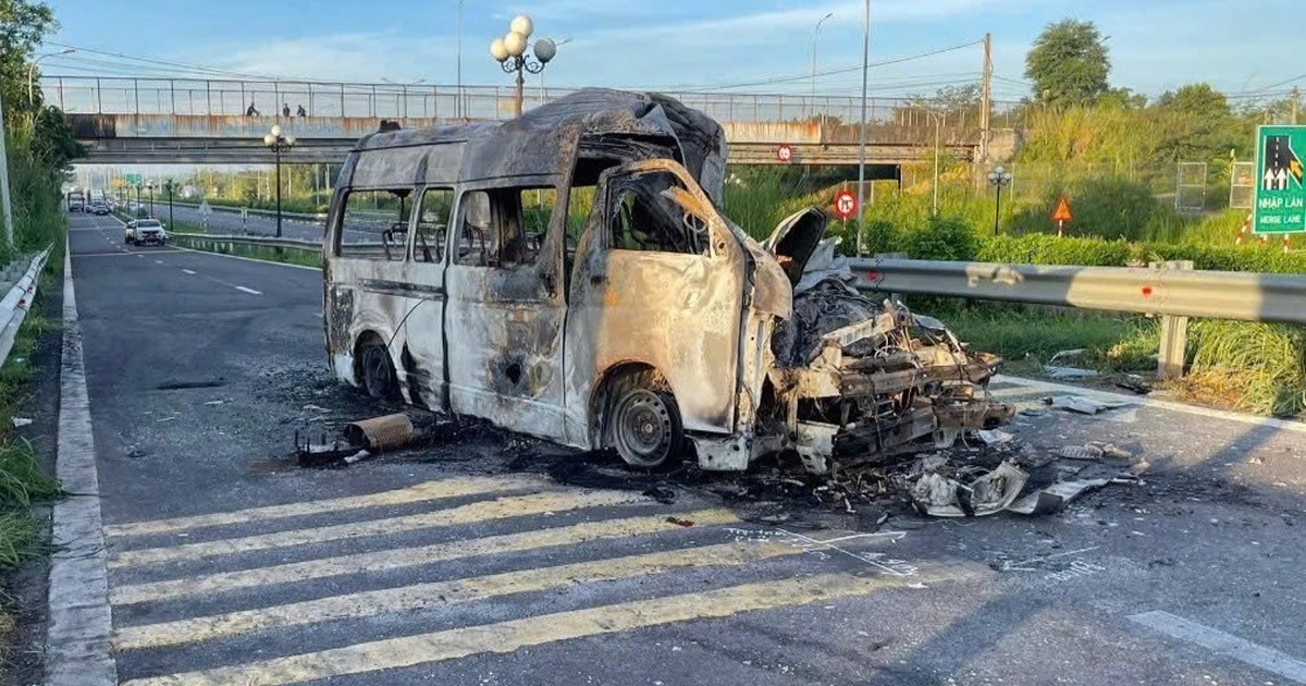 Xe đầu kéo dừng nơi cấm trong vụ cháy xe cứu thương ở Đồng Nai