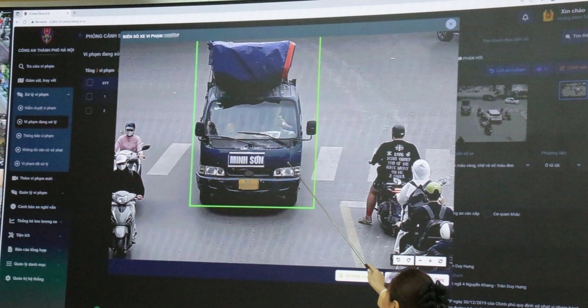 Danh sách 545 phương tiện bị phạt nguội do camera AI phát hiện ở Hà Nội