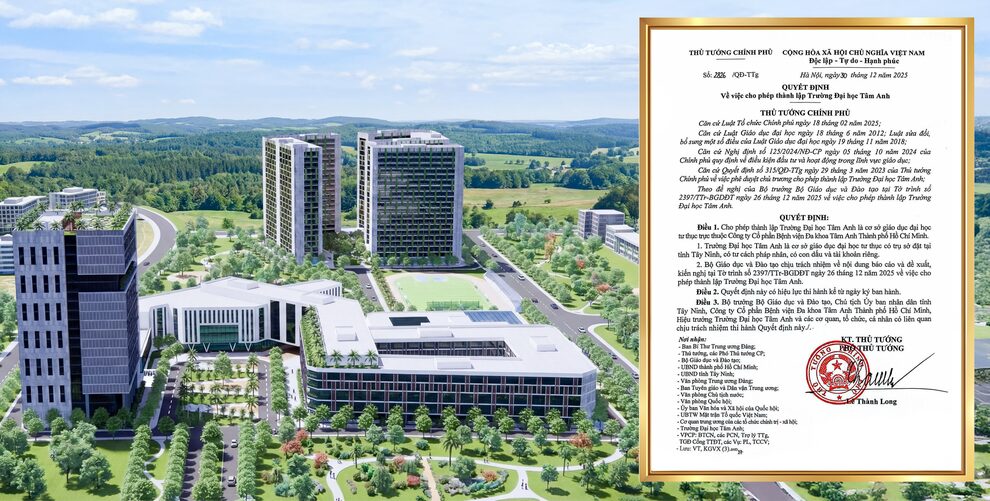 Thành lập Trường Đại học Tâm Anh, đào tạo y khoa theo chuẩn quốc tế - 1 Thành lập Trường Đại học Tâm Anh, đào tạo y khoa theo chuẩn quốc tế - 1