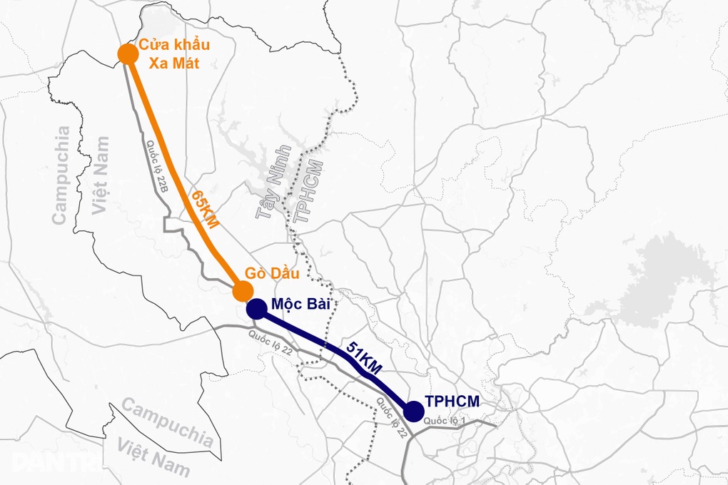 Tây Ninh xây dựng cao tốc Gò Dầu - Xa Mát gần 10.300 tỷ đồng - 1