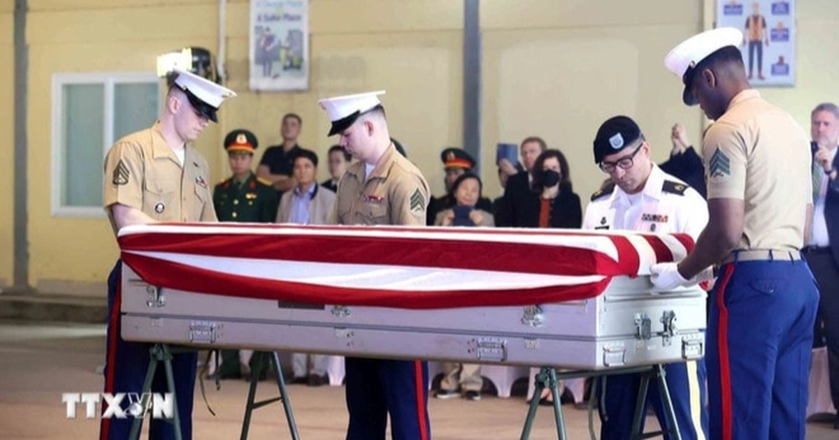 Hồi hương hài cốt quân nhân Mỹ mất tích trong chiến tranh tại Việt Nam