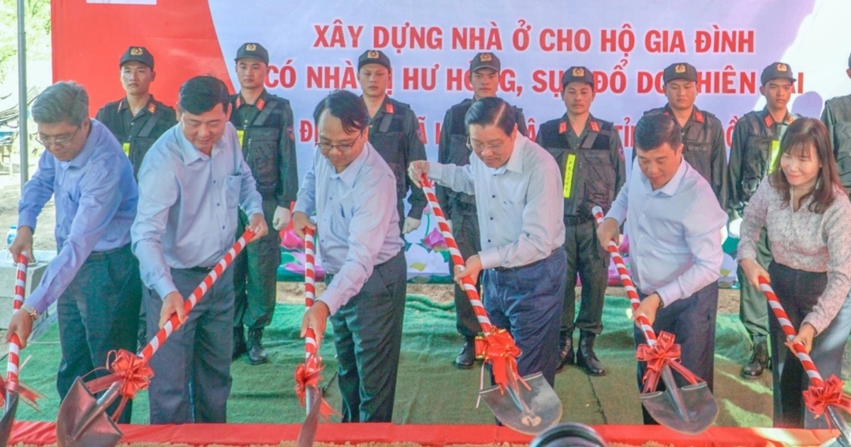 Lâm Đồng khởi công 6 căn nhà hỗ trợ người dân bị thiệt hại do thiên tai