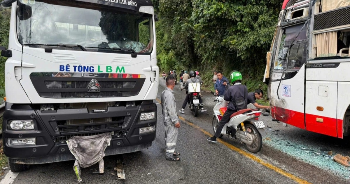 Tai nạn liên hoàn trên đèo Bảo Lộc, 2 phụ nữ thoát chết trong gang tấc