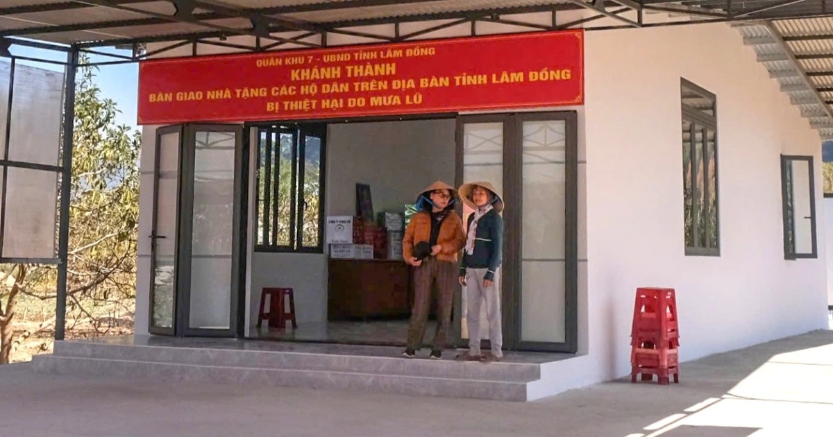 Quân khu 7 hoàn thành 4 căn nhà tặng người dân Lâm Đồng