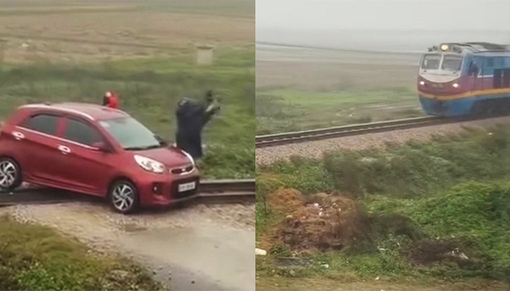 Vụ tàu hàng dừng khẩn cấp tránh ô tô: Xử phạt nữ tài xế - 2 Vụ tàu hàng dừng khẩn cấp tránh ô tô: Xử phạt nữ tài xế - 2