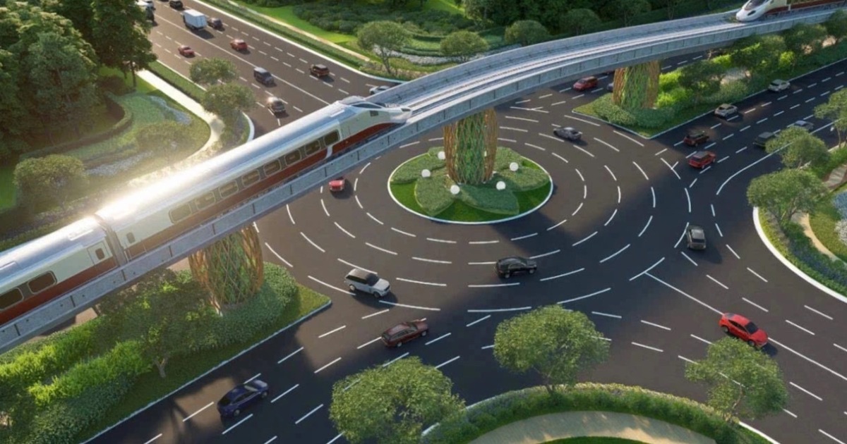 Hình hài tuyến tàu điện đô thị LRT đầu tiên ở Việt Nam