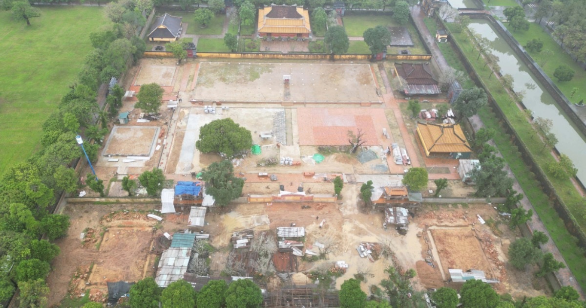 Hiện trạng miếu thờ 9 chúa Nguyễn trong Hoàng thành Huế