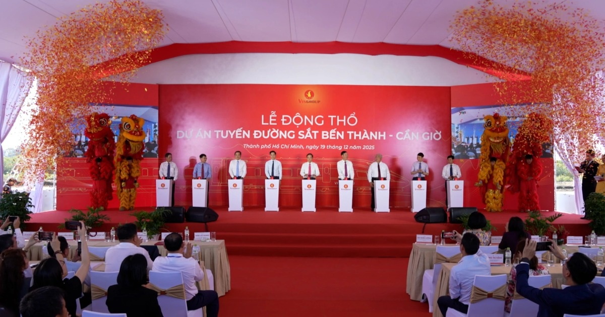 TPHCM động thổ tuyến đường sắt tốc độ cao Bến Thành – Cần Giờ