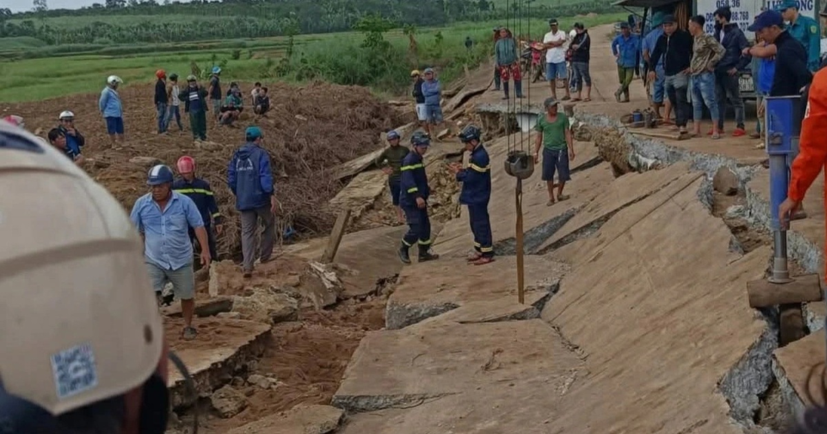 Sập bờ kè ở Đắk Lắk, 4 người tử vong