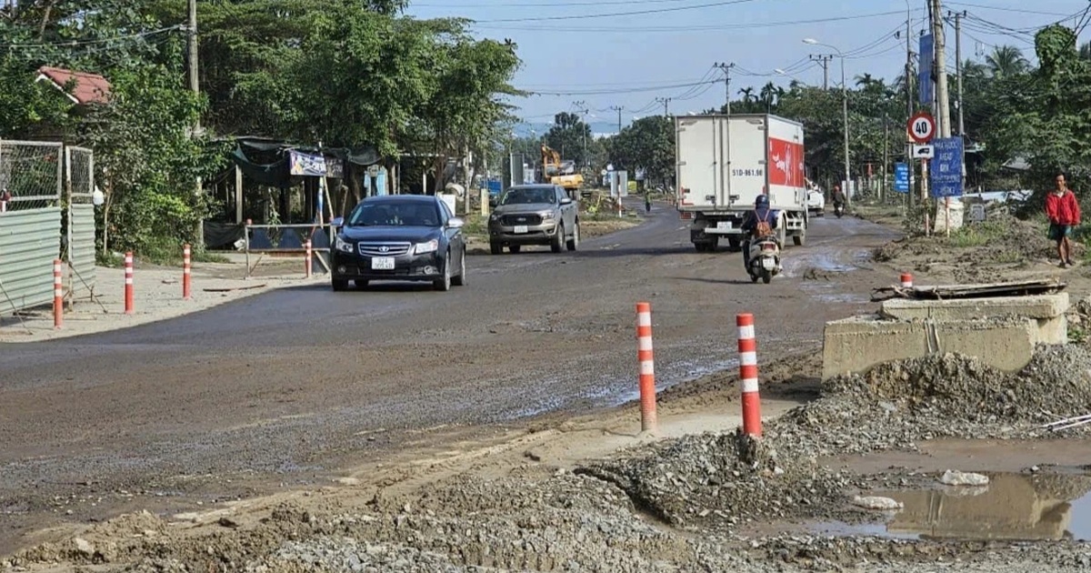 Nhà thầu cải tạo quốc lộ ở Đà Nẵng “vá” chỗ này lại hỏng nơi khác