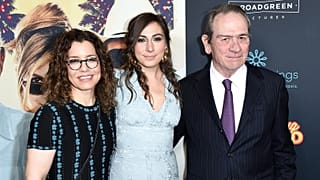 Dawn Laurel-Jones, Victoria Jones, Tommy Lee Jones attend the LA Premiere of "Just Getting Started" at ArcLight Hollywood on 7 December 2017, in Los Angeles.
