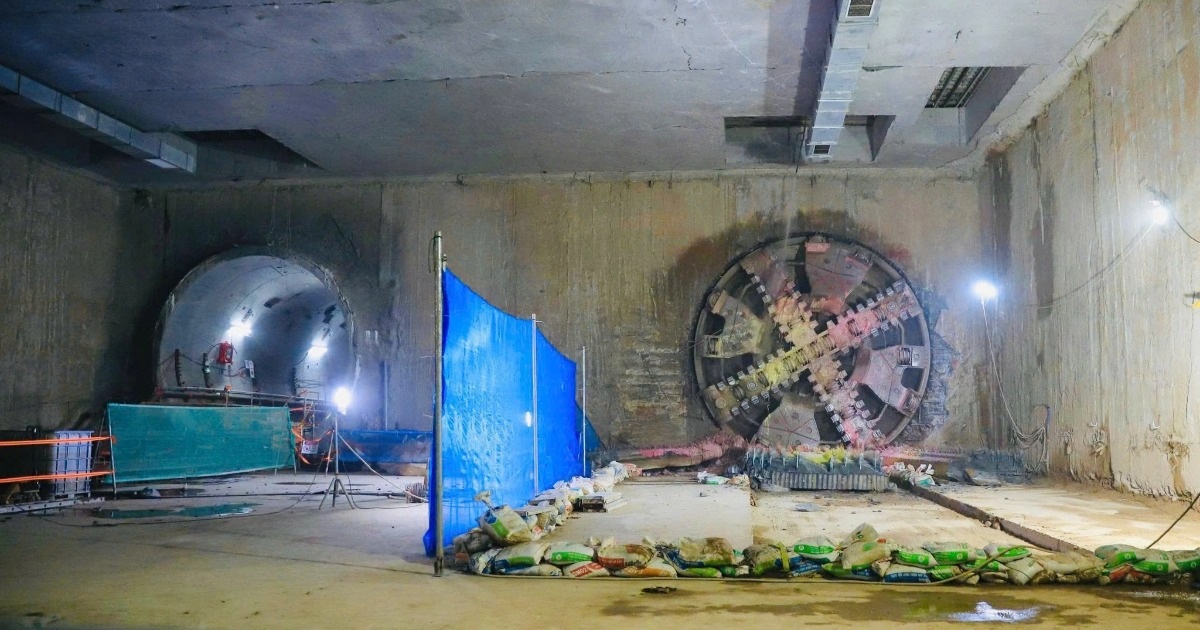 Máy đào hầm “Táo bạo” metro Nhổn – ga Hà Nội chỉ còn cách đích hơn 500m