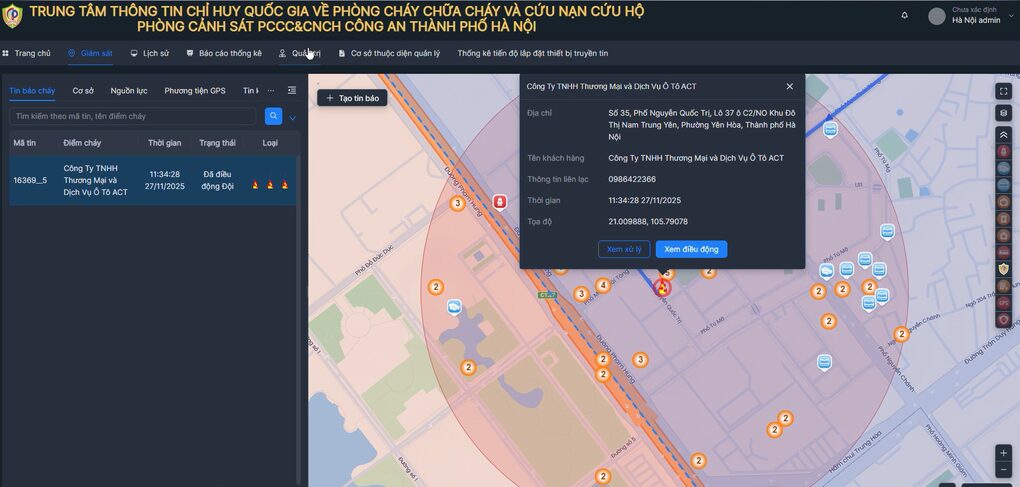 Thiết bị truyền tin và ứng dụng báo cháy 114 kết nối trung tâm chỉ huy Phòng cháy chữa cháy - 2 Thiết bị truyền tin và ứng dụng báo cháy 114 kết nối trung tâm chỉ huy Phòng cháy chữa cháy - 2