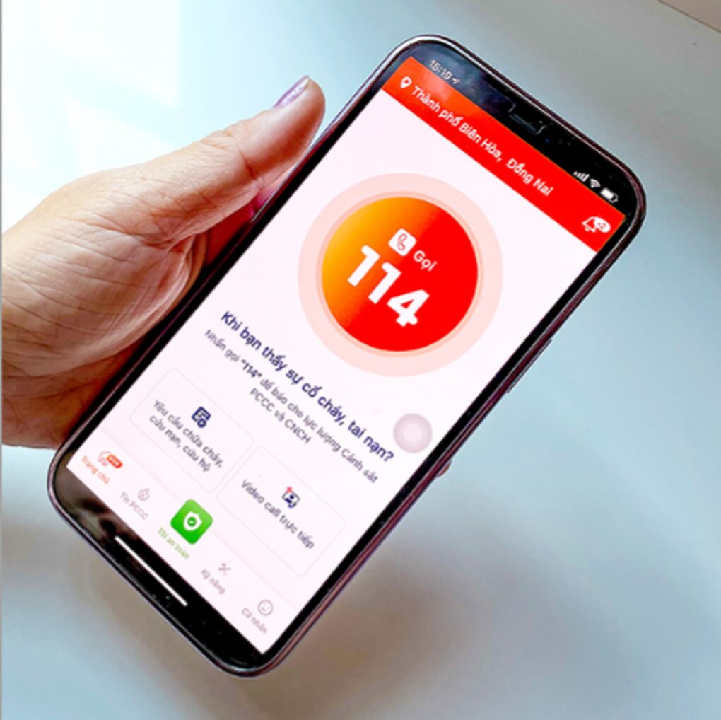 Thiết bị truyền tin và ứng dụng báo cháy 114 kết nối trung tâm chỉ huy Phòng cháy chữa cháy - 5 Thiết bị truyền tin và ứng dụng báo cháy 114 kết nối trung tâm chỉ huy Phòng cháy chữa cháy - 5