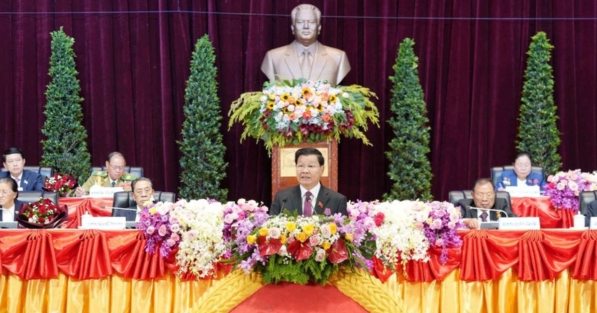 Thư mừng đồng chí Thongloun Sisoulith được bầu lại làm Tổng Bí thư Đảng NDCM Lào