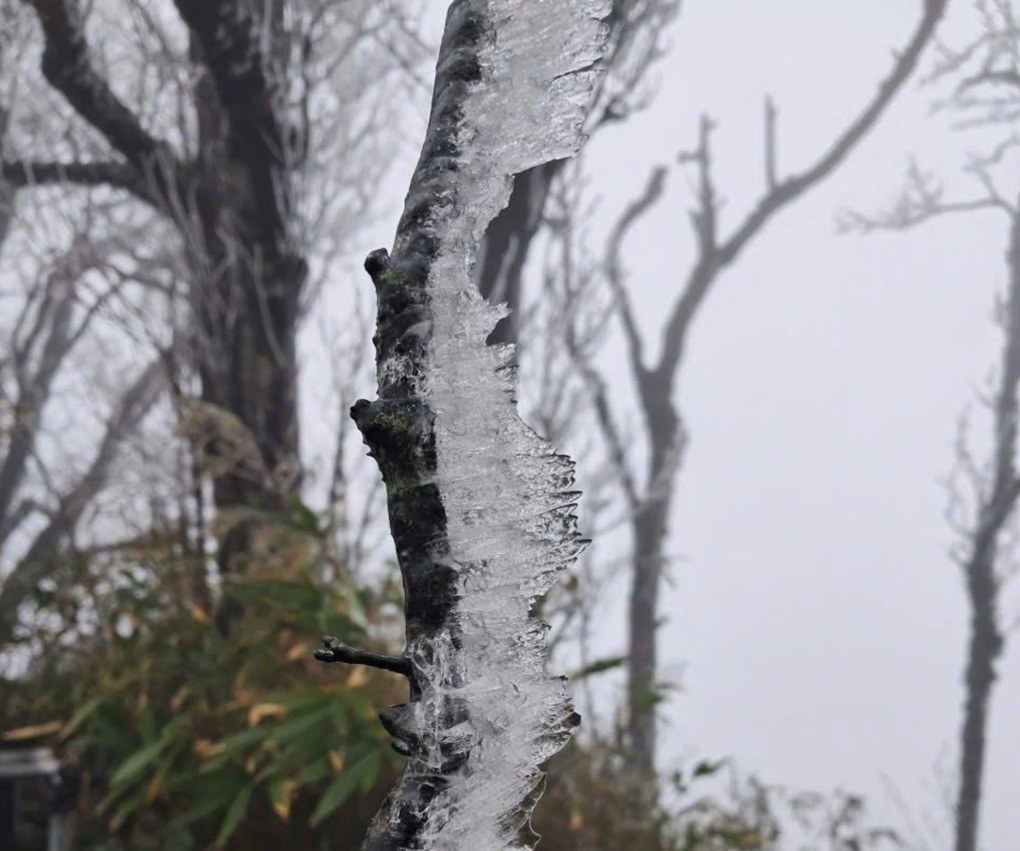 Băng giá xuất hiện ở miền Bắc - 1