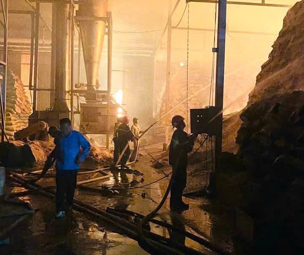 Cháy nhà máy sắn ở Lào Cai trong đêm Tết Dương lịch - 2