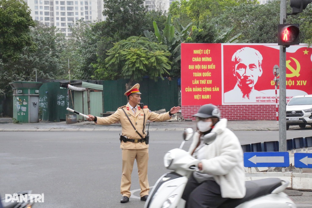 Hà Nội rút ngắn thời gian phân luồng giao thông phục Đại hội XIV của Đảng - 1
