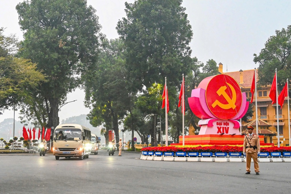 CSGT Hà Nội đảm bảo giao thông thông suốt, phục vụ Đại hội XIV của Đảng - 1