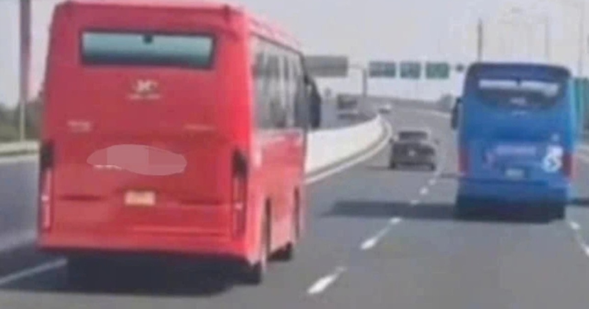 Đi sai làn trên cao tốc, tài xế xe khách bị phạt 5 triệu đồng