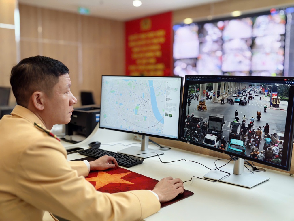 CSGT Hà Nội xuyên đêm tuần tra, phục vụ Đại hội XIV của Đảng - 3