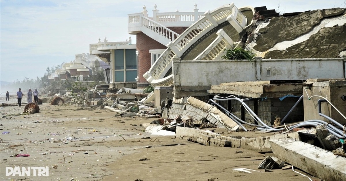 Vụ loạt biệt thự “đổ gục” trong bão Bualoi: Xây kè không theo giấy phép