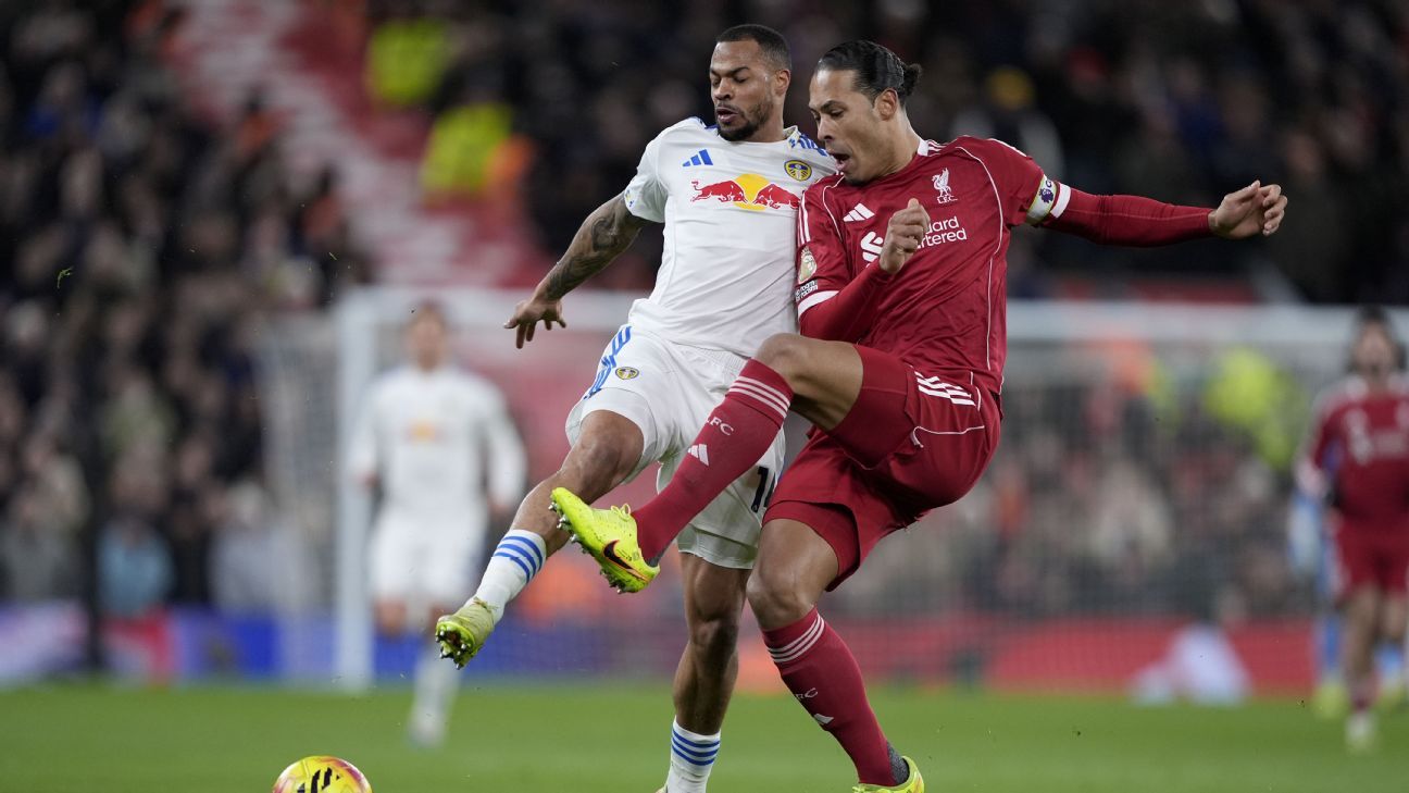 Virgil van Dijk criticises ‘not good enough’ Liverpool after Leeds draw