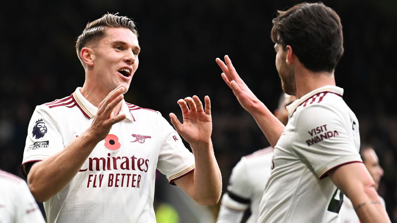 Arsenal’s Declan Rice on Viktor Gyökeres: Wouldn’t be top without him