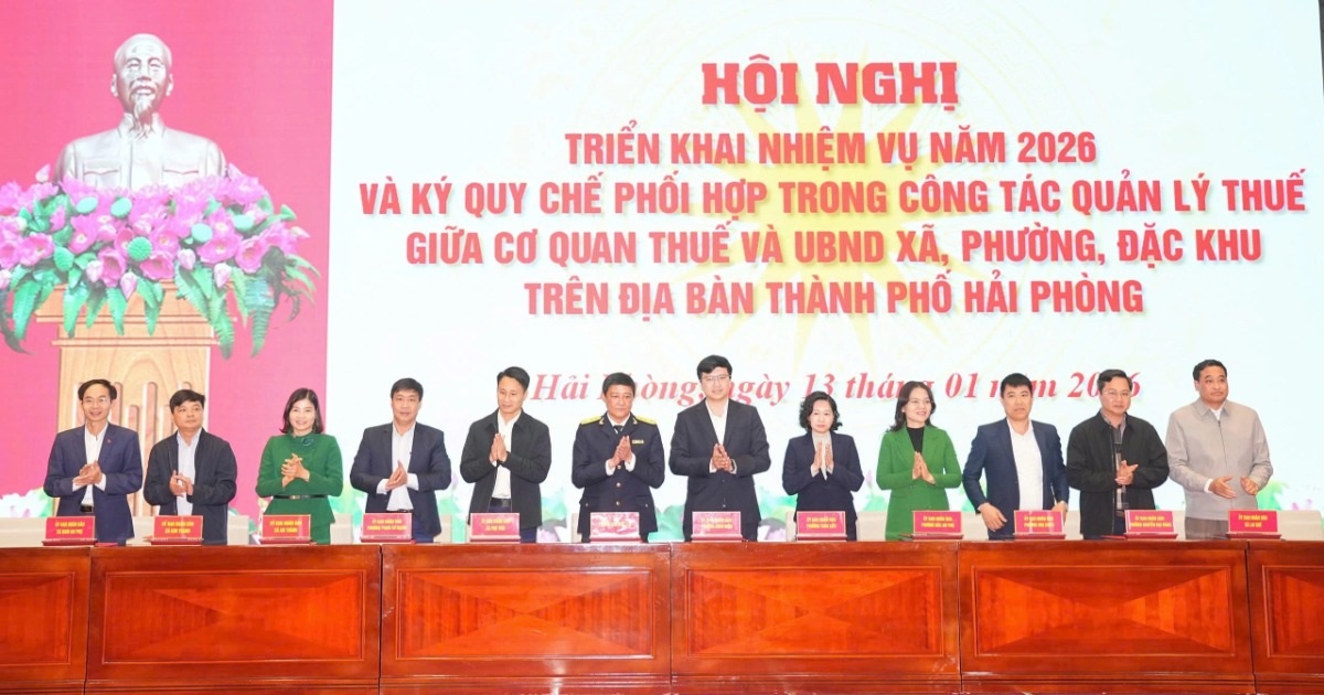 Hải Phòng ký quy chế phối hợp quản lý thuế với 114 xã, phường