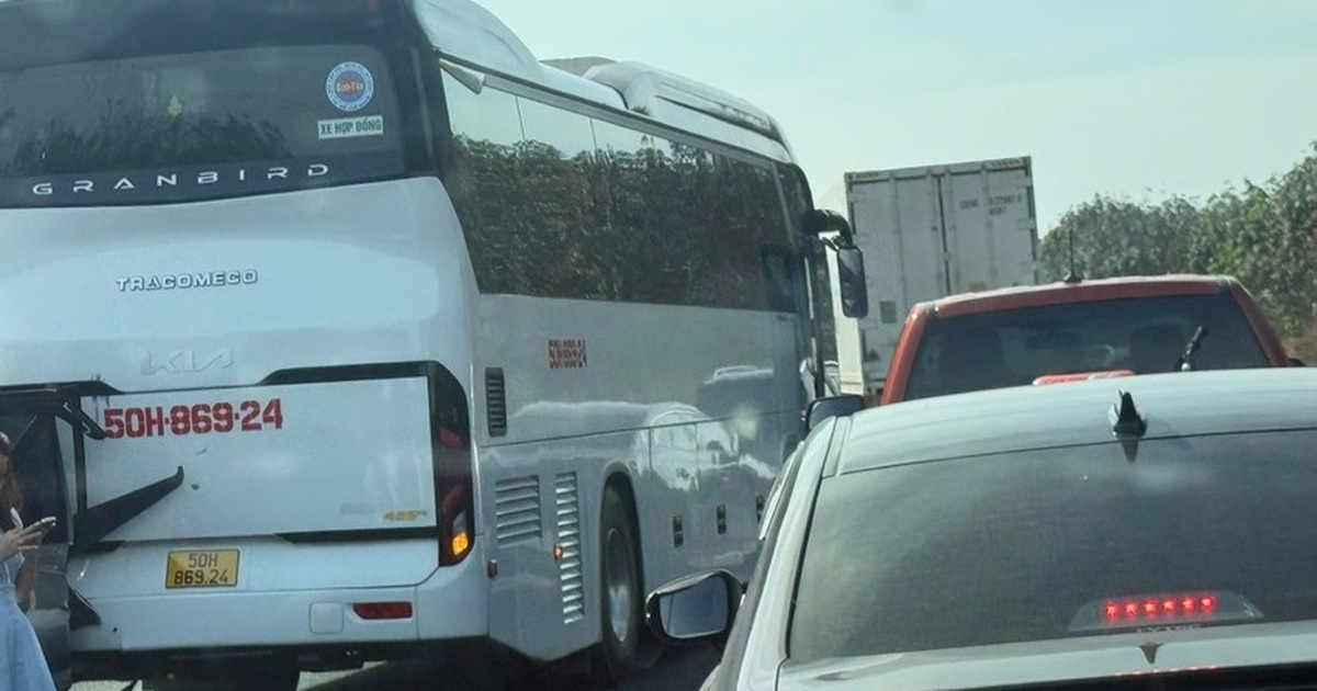 7 ô tô tông liên hoàn trên cao tốc Phan Thiết – Dầu Giây