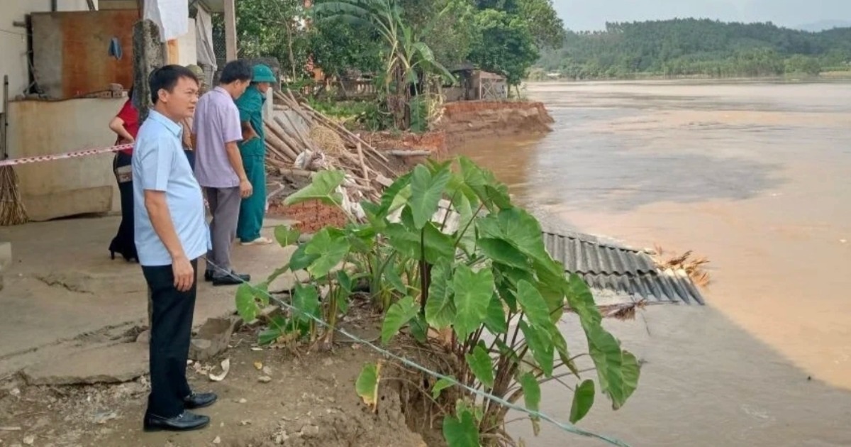 Phú Thọ chi 12 tỷ đồng xử lý khẩn cấp sự cố sạt lở bờ sông Lô