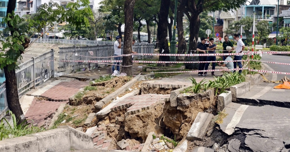 Nguyên nhân sụt lún đường ven kênh Tàu Hũ ở TPHCM