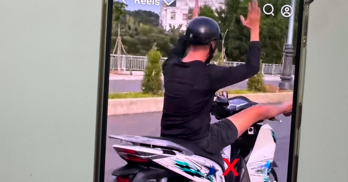 Tịch thu chiếc SH, tạm giữ bằng của người dùng chân lái xe ở Đồng Nai