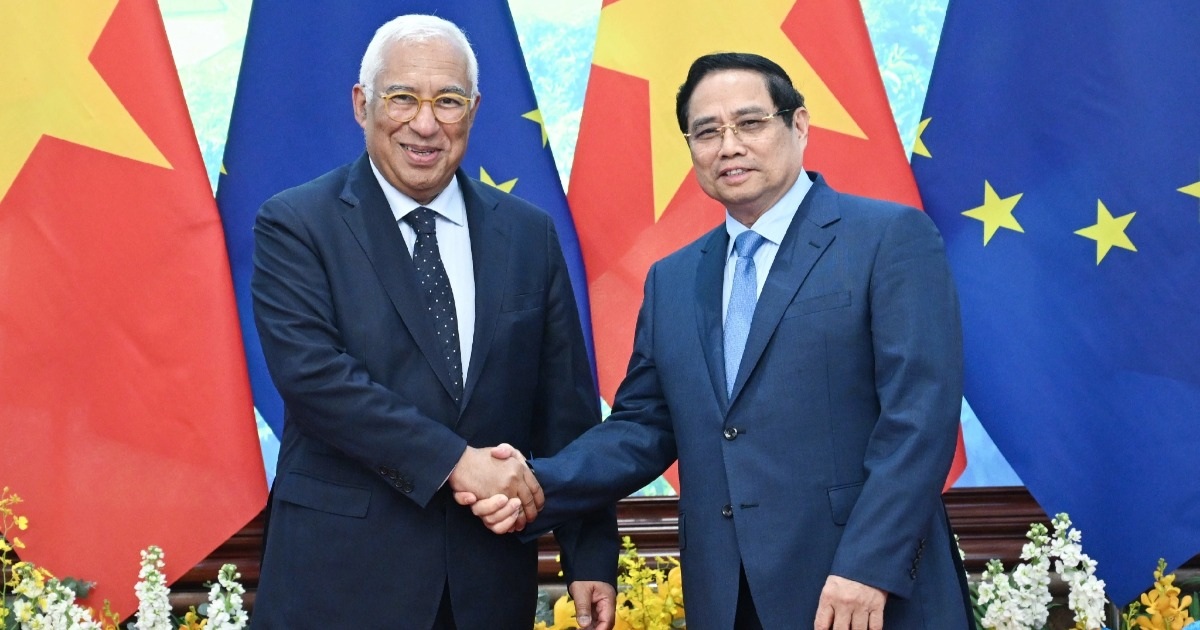 Thủ tướng Phạm Minh Chính hội kiến Chủ tịch Hội đồng châu Âu Antonio Costa