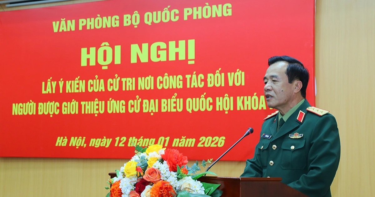 Giới thiệu Thượng tướng Lê Đức Thái ứng cử đại biểu Quốc hội khóa XVI