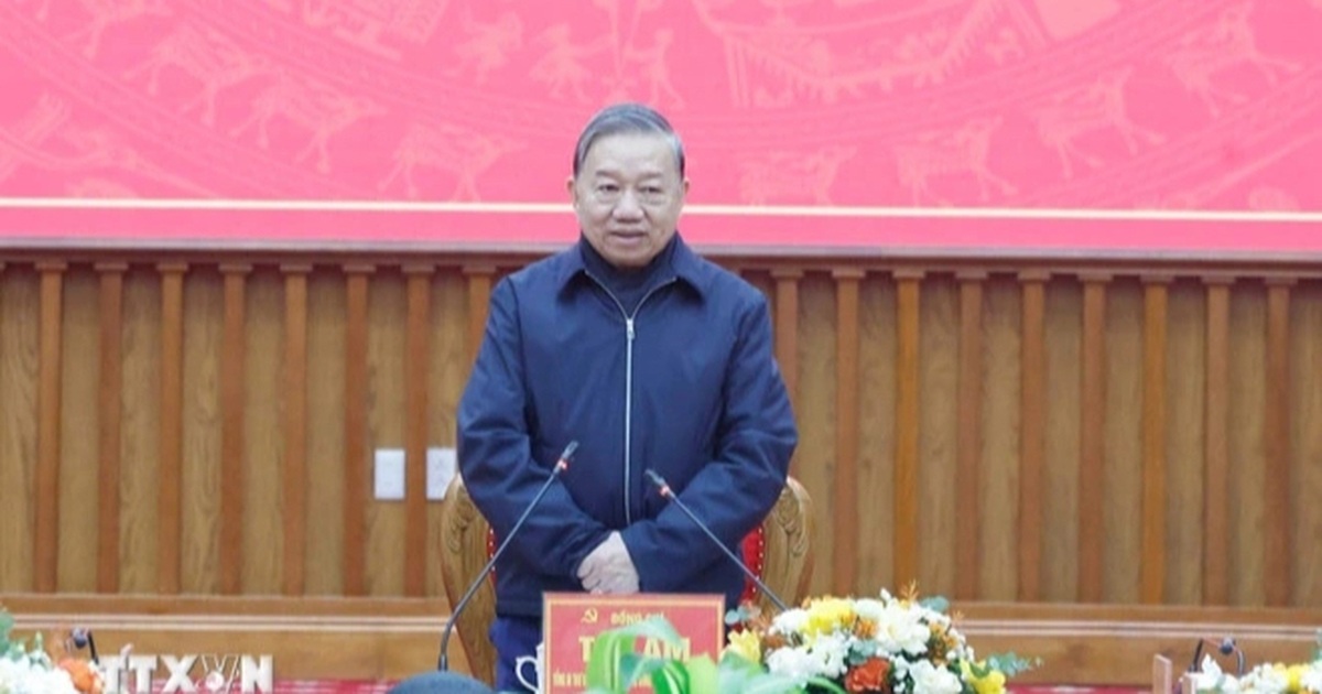 Tổng Bí thư: Cao Bằng biến lợi thế đặc thù thành động lực phát triển thực chất