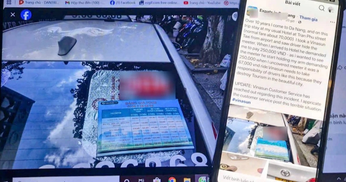 Cuốc taxi ở Đà Nẵng bị tố “chặt chém”, hãng nói chỉ là hiểu lầm