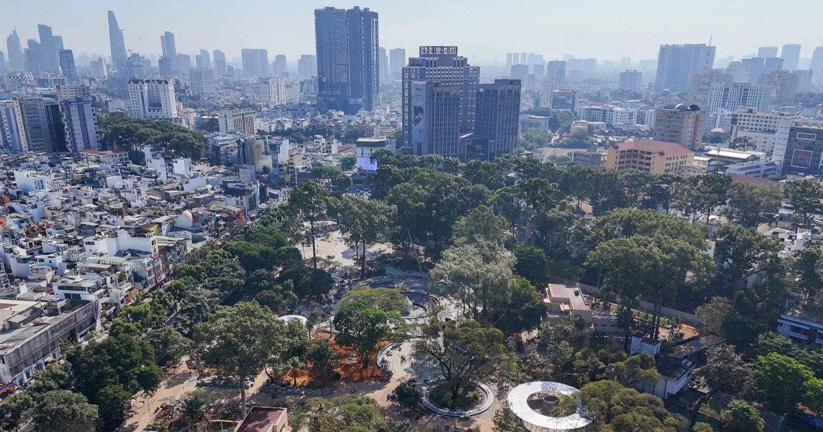 Công viên, đài tưởng niệm Covid-19 tại “đất vàng” Lý Thái Tổ sắp hoàn thiện