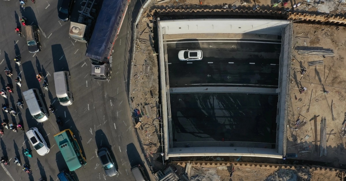 Thông xe nhánh hầm chui lớn nhất nút giao An Phú ở TPHCM