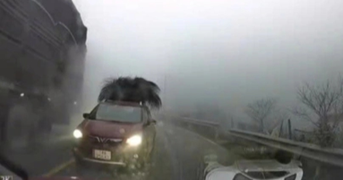 Lái ô tô vượt ẩu trong thời tiết sương mù, nam tài xế bị phạt 5 triệu đồng