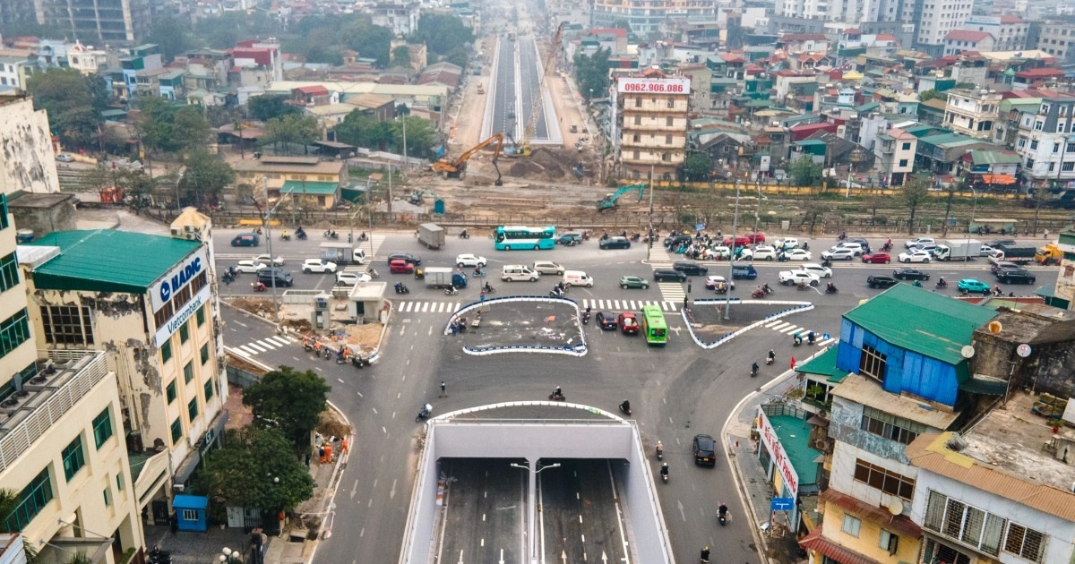 Hầm chui Kim Đồng – Giải Phóng bước vào giai đoạn hoàn thiện cuối