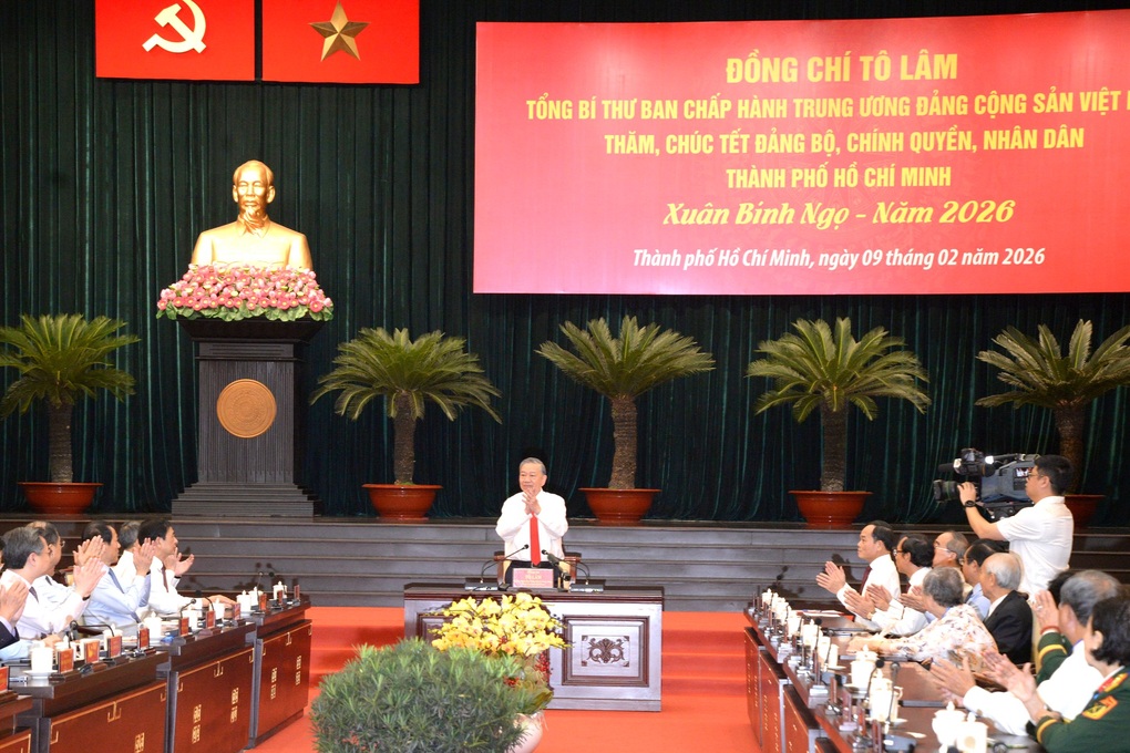 Tổng Bí thư Tô Lâm thăm, chúc Tết Đảng bộ, chính quyền TPHCM - 2